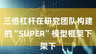 三倍杠杆在研究团队构建的“SUPER”模型框架下